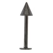 Black Anodized 16 Gauge TITANIUM CONE Labret 3/8 Inches