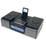 IPOD SPEAKER IHOME CLOCK RADIO BLACK