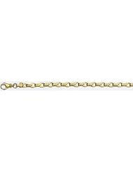 7mm 14k Fancy Hand Made Link Bracelet 7"