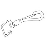3-3/8 ZINC OPEN EYE SPRG SNAP