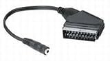 Produkt-Bild: Scart Adapterkabel Scartstecker auf Klinkenkupplung 3,5 mm stereo, 0,2 m