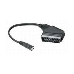 Scart Adapterkabel Scartstecker auf Klinkenkupplung 3,5 mm stereo, 0,2 m