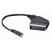 Scart Adapterkabel Scartstecker auf Klinkenkupplung 3,5 mm stereo, 0,2 m