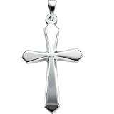 Platinum Cross Pendant - 22.5x16.0mm