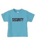 SECURITY (2 SIDED PRINT) on Infant & Toddler Cotton T-Shirt (in 29 colors)