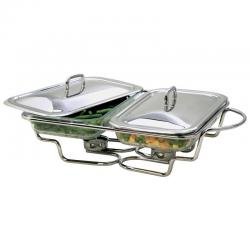 Buffet Warming Dish Maxam Double Sided by Maxam