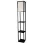 Home Design Etagere Floor Lamp (Black)