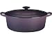 Le Creuset Enameled Cast-Iron 3-1/2-Quart Oval Wide French Oven, Cassis