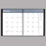 House of Doolittle 26502 Academic/Fiscal 14-Month Planner, Ruled One Month/Spread, 8-1/2 x 11, Bla