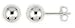 6mm Ball Stud Earrings (Sterling Silver)