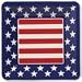 PATRIOTIC SQUARE PLATE