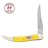 Kissing Crane Yellow Small Toothpick Folding Knife