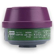 North Safety Ammonia, methylamine cartridge & P100 filter