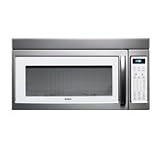 Bosch HMV9303 1.8 cu. ft. Over-the-Range Microwave with 1000 Cooking Watts, 10 Power Levels, Sensor Cook and 2 Speed 300 CFM Ventilator: White with Stainless Steel Finish