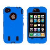 Body Armor for iPhone 4 / 4th Generation - Blue & Black Body Armor for iPhone 4 / 4th Generation - Blue & Black