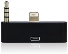 Elongpro 30 pin to 8 pin Charge & Sync Cable AUDIO SUPPORTED Adapter Converter Compatible with iPhone5, iPad 4th Gen, iPad Mini, iPod 5th Gen, iPod Nano 7th Gen (Black)