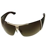 Yves Saint Laurent Oversized Sunglasses 6144/S: Gold/Dark Havana