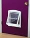 Pet Supplies : Pet Door with Security Panel - Large Grey