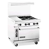 36 in Range, 12 in Griddle, Manual Control, 4 Burners, NG