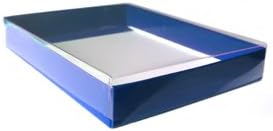 4 Bar Blue Greeting Card Boxes (5 1/4" x 3 3/4" x 1") 25/Ctn