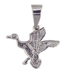 Wilkerson Sterling Silver Duck in Flight Pendant