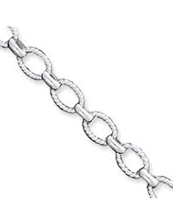 Sterling Silver 8.75inch Polished Fancy Link Toggle Bracelet QH155-8.75"
