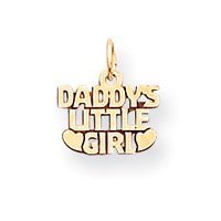 14k  Daddy's Little Girl Pendant w/13chain Necklace SE1384