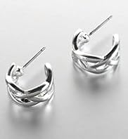 Silver Plated Celtic Hoop Earrings