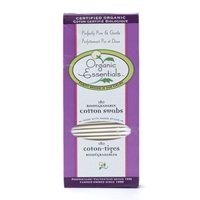 Organic Essentials Biodegradable Pure Cotton Swabs - 180 Ea