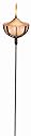 Good Directions 202CH 60-Inch Pole Yard and Medium Lamp Garden Torch, Hammered Copper Finish