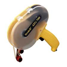 3M Commercial Office Supply Div. Products - Tape Applicator, 3/4 Application, 9-4/5x11-9/10x8-2/5 - Sold as 1 EA - Adhesive applicator is designed for use with Scotch ATG Tape 1/2 or 3/4 wide rolls. Features finger touc
