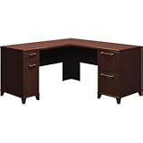 60" Mocha Cherry Bush Enterprise Series L-Desk 60" Mocha Cherry