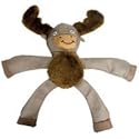 Kyjen Deluxe Squeaky Squigglers Dog Toy with Ball, Moose