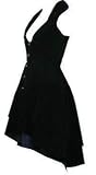Luscious Velvet Tailored Flared Victorian Steampunk Gothic Dress, Frock-Coat Or Waistcoat Sizes 8-28