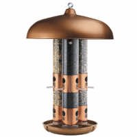 Topflight&reg; 7103-2 Copper Triple Tube Bird Feeder