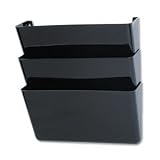 Office Products : Rubbermaid 47086 Regeneration recycled stak-a-file three-pack, letter size, black