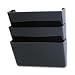 Rubbermaid 47086 Regeneration recycled stak-a-file three-pack, letter size, black
