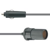 Cigar lighter DC extension lead, 2.0m