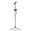 Official Rock Band Microphone Stand With Controller Clip by Mad Catz