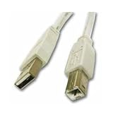 Cables To Go 13172 USB 2.0 A Male to B Male Cable, White (6.5 Feet/ 2 Meters)