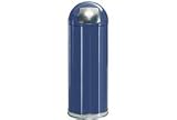 15 Gallon Round Top Waste Receptacle With Galvanized Liner - Blue