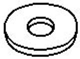 1/4 Nylon Flat Washer (50 count)