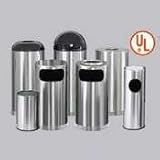 Executive Wastebasket/Umbrella, 5 Gallon, 15 High, Satin Stainless URIUB1900SSS