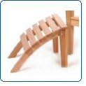 All Things Cedar AEO21 Adirondack Easyback with Ottoman Set (Partially Assembled)