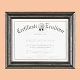 Review DAX  / Wood Document Frame with Black Mat, Desk/Wall, 11 x 14, Brushed Charcoal (DAXN15790ST)