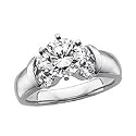 Certified 2 ct. tw. Diamond Engagement Ring in 14K White Gold