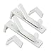 DEFLECTO CORPORATION Partition Double Garment Hooks, 1 1/2w x 6 1/2h, Gray, 2 per Pack DEFLECTO CORPORATION Partition Double Garment Hooks, 1 1/2w x 6 1/2h, Gray, 2 per Pack