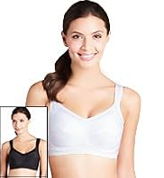 2 Pack High Impact Eco Non-Wired Sports A-GG Bras