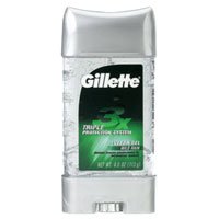 Gillette 3x AntiPerspirant Deodorant Clear Gel, Wild Rain, 4 Oz