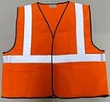 High Visibility Class 2 Safety Vest Orange - in your choice of sizes